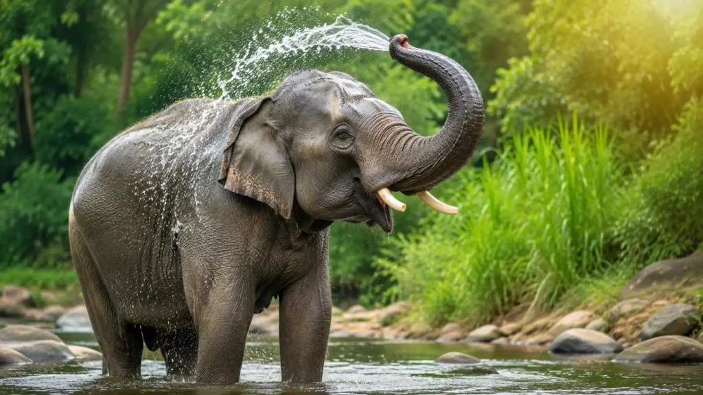 Elephants  Cleanest Large Mammals