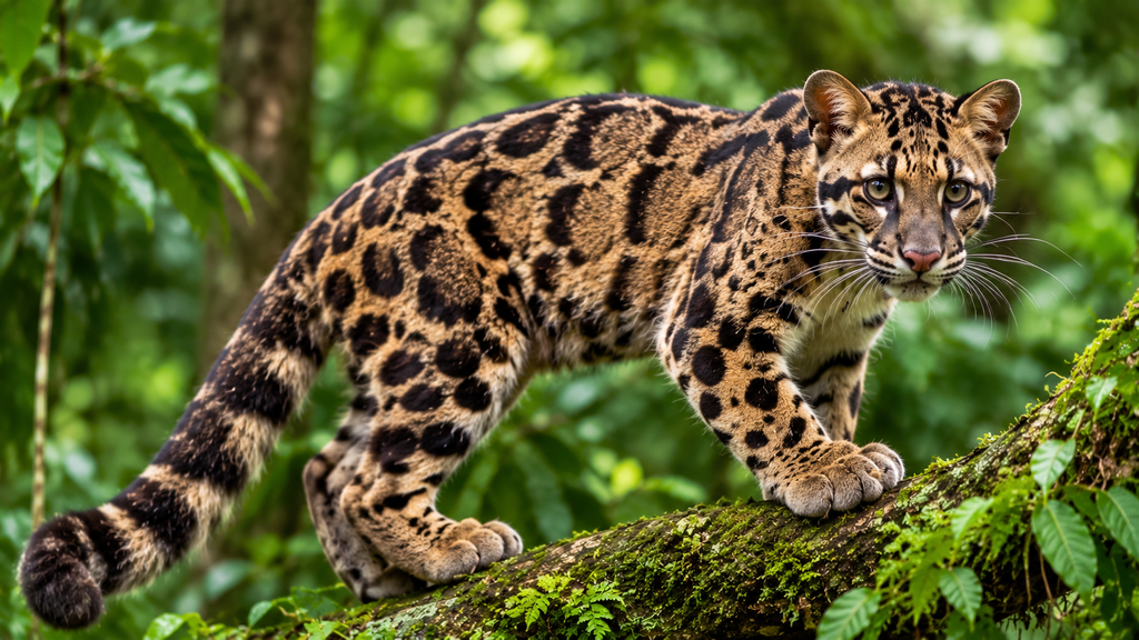 Clouded Leopard forest animal