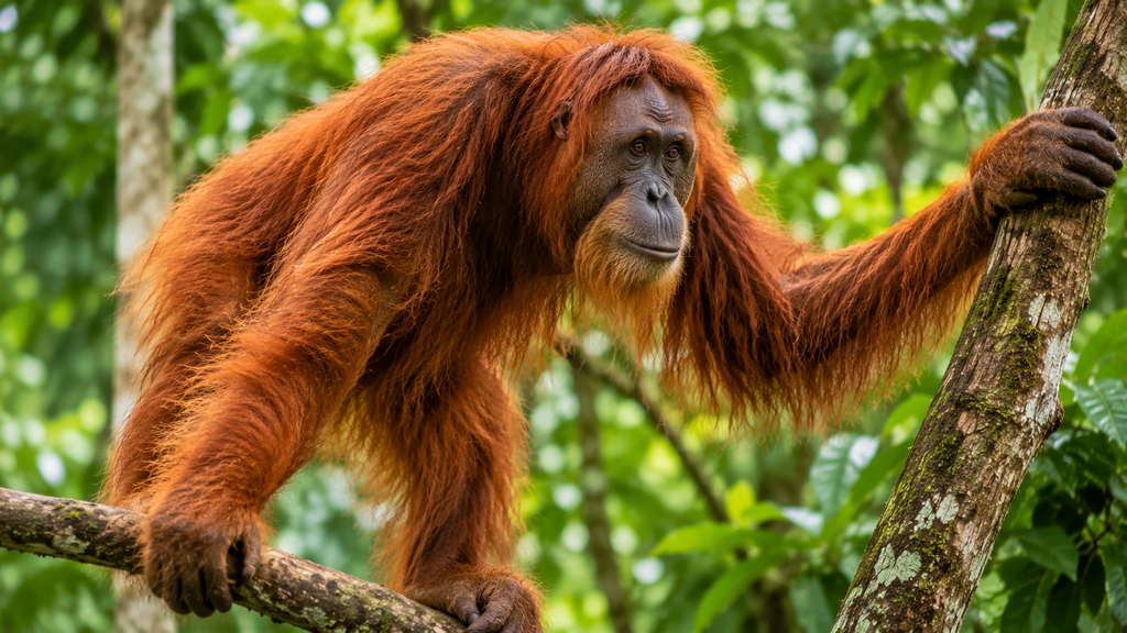 Orangutan rain forest animal