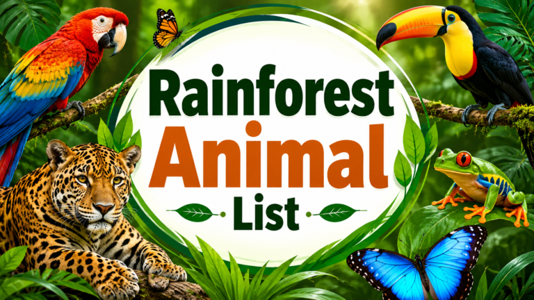 Rainforest Animals List