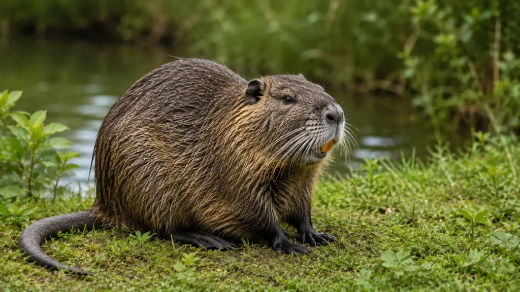 Nutria animals similar to groundhog