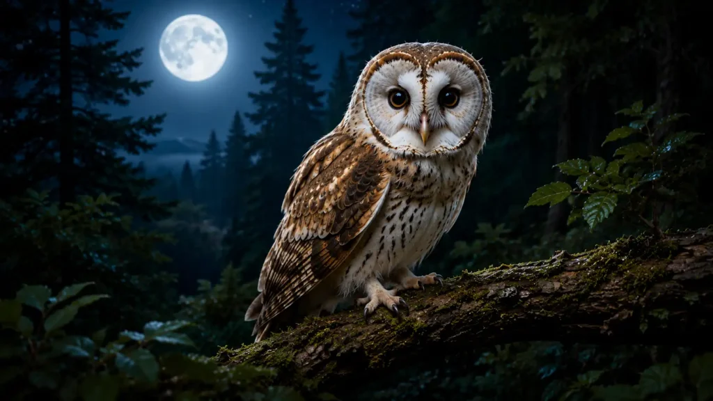 Owls nocturnal animal