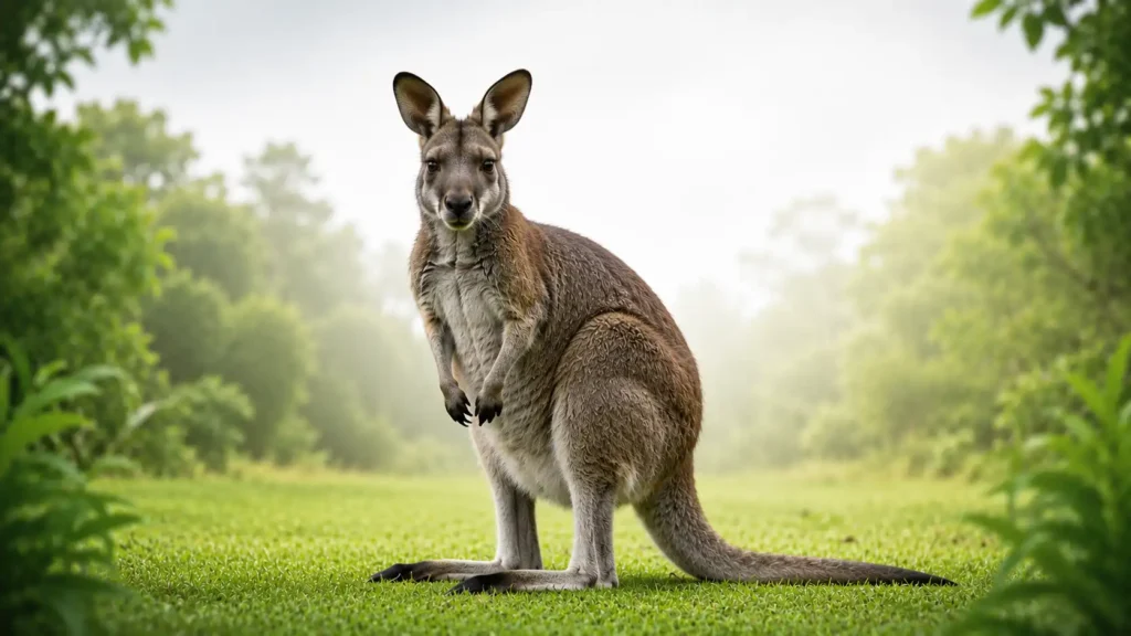 Wallaby Animal that walk on two legs 