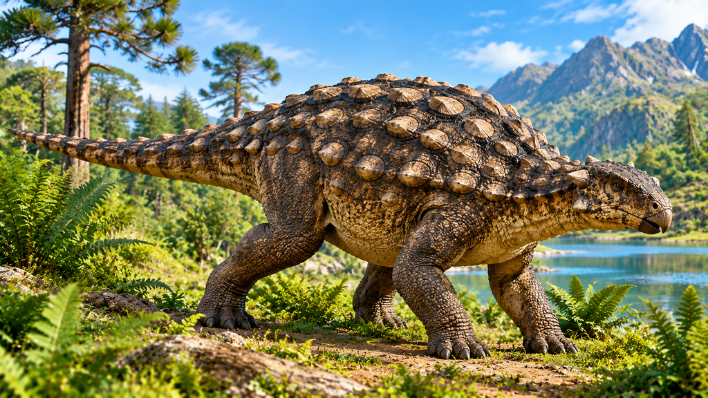 Armoured Nodosaurus Dinsaur
