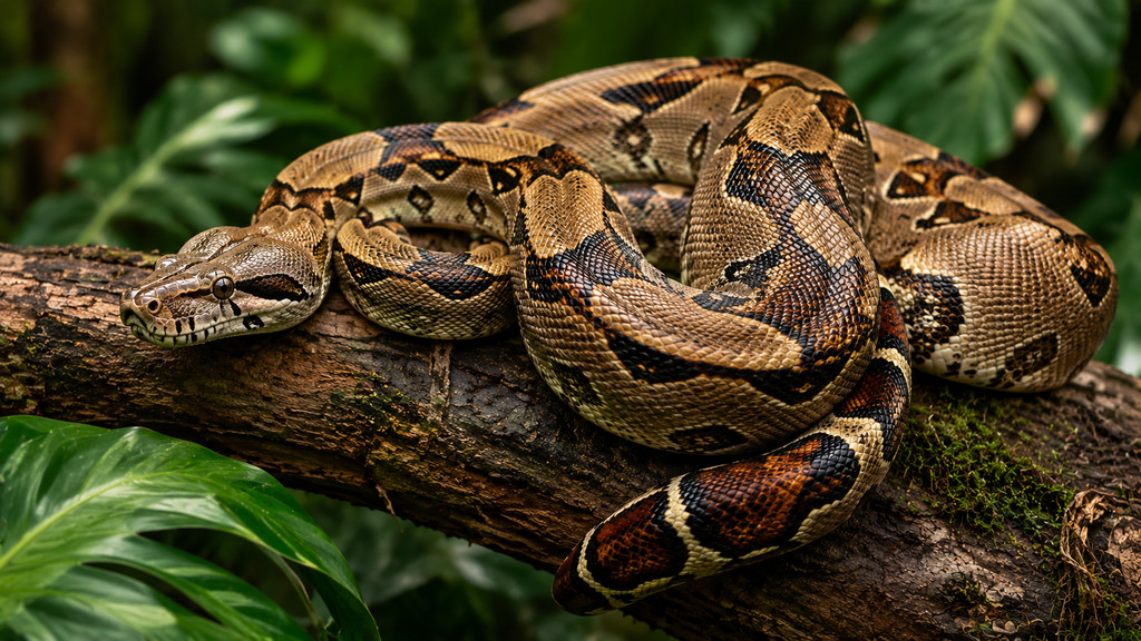 Coiled Boa type of reptile