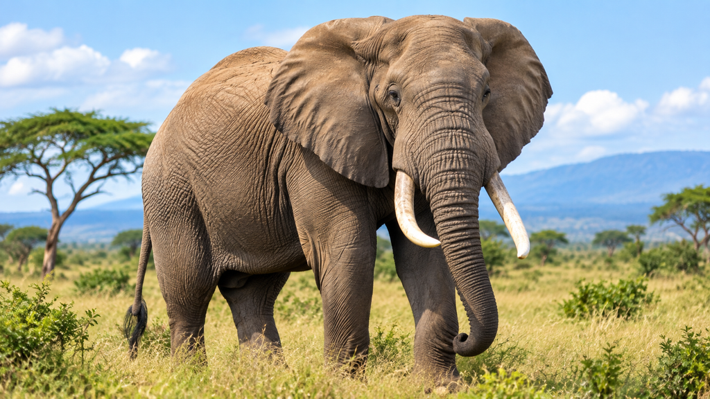 Majestic African  Elephant