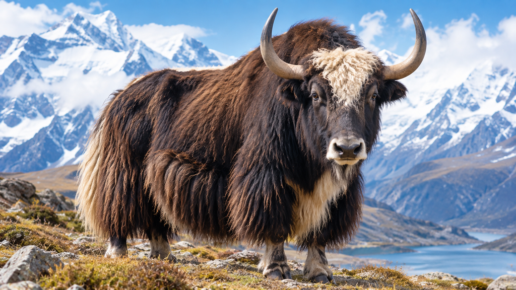 Shaggy Yak in the High Himalayas