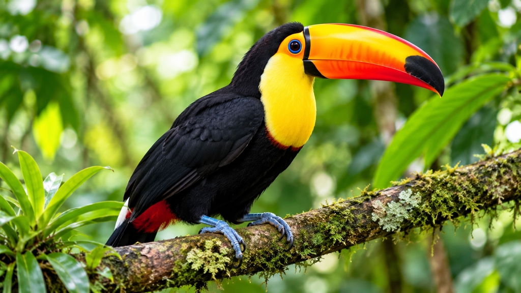 Vibrant Toucan in the Rainforest